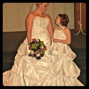 Unaltered wedding dress